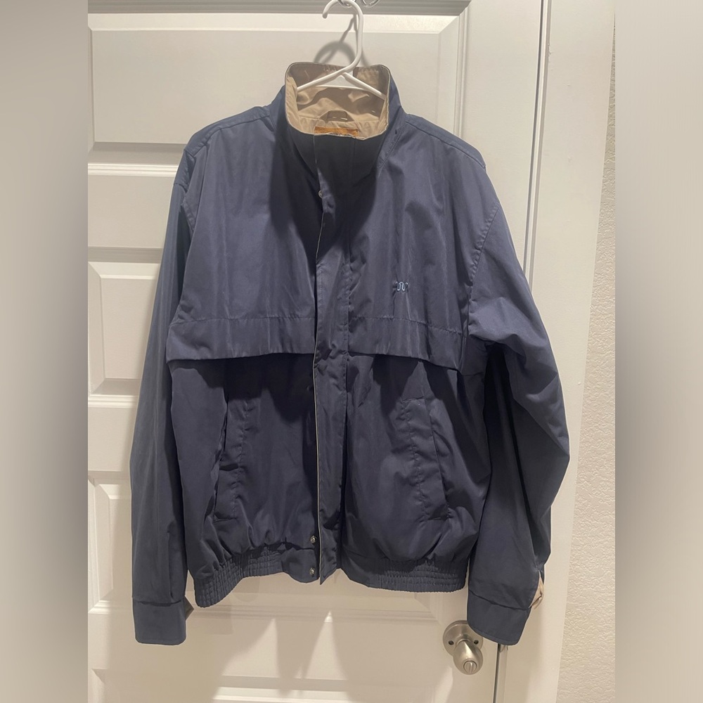 King Ranch men full zip golf bomber lined windbreaker jacket M